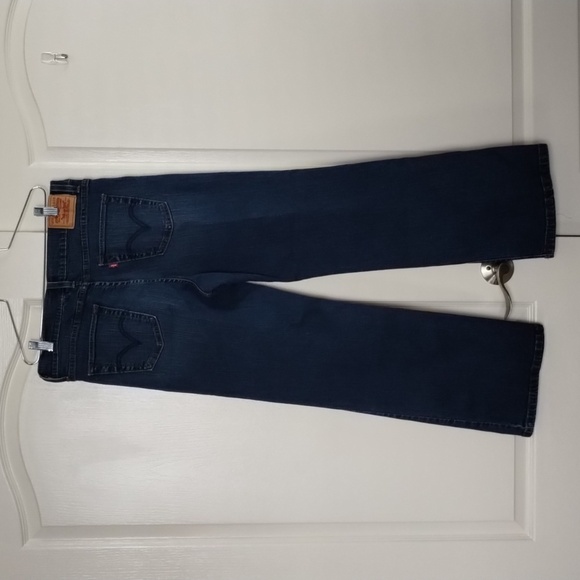 Levi's 512 perfectly slimming denim jeans, 28" inseam straight leg, size 14 - Picture 4 of 12